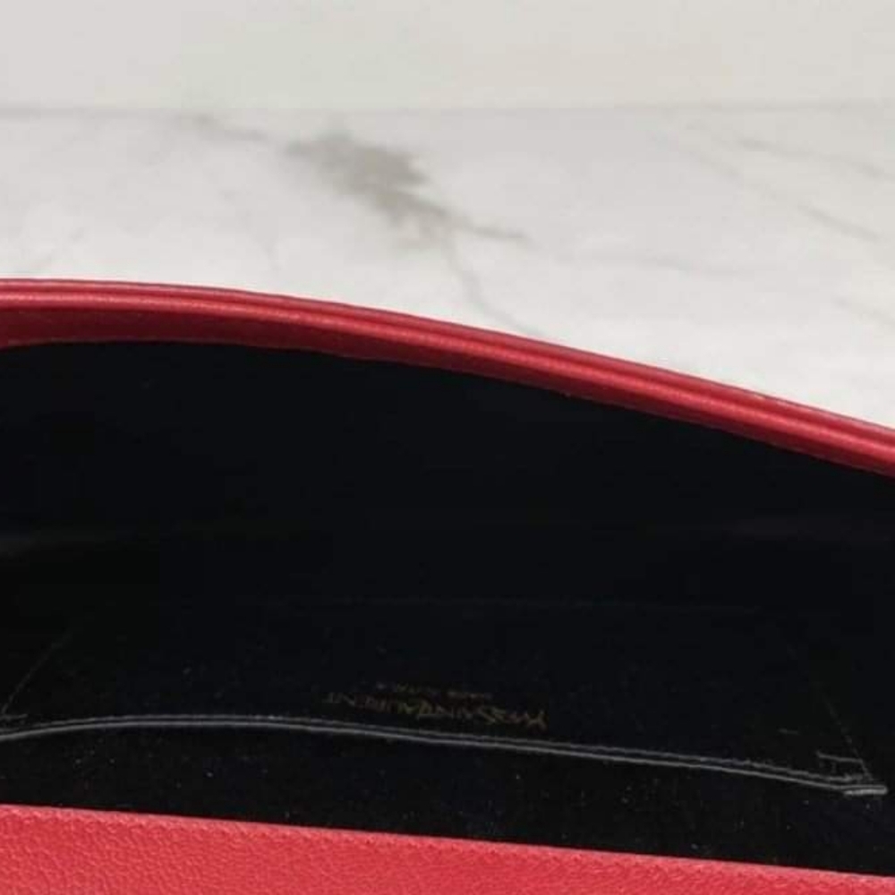 Saint Laurent red belle DE Jour clutch - Picture 6 of 8
